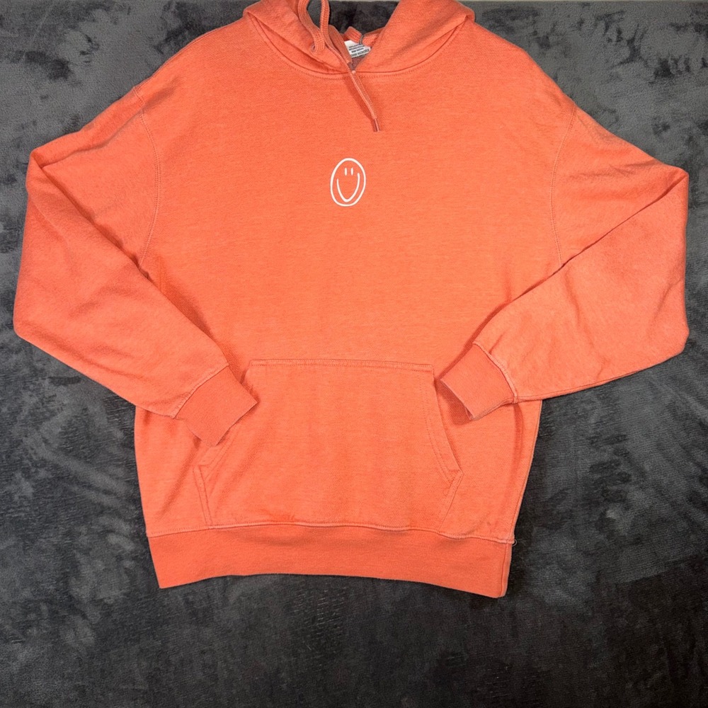 Womens Medium J Town Apparel Co Hoodie Orange Excellent Wake Lake Shake Graphic